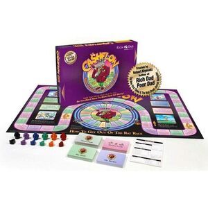 Rich Dad Cashflow 101 Strategy Board Game with sheets for 6 Players - Multicolor